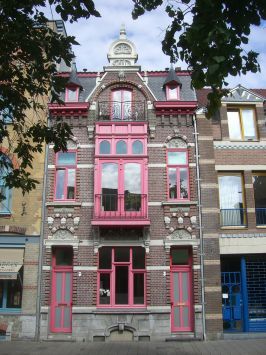 Venlo : Straelseweg, Hausfassade im Art Nouveau-Stil